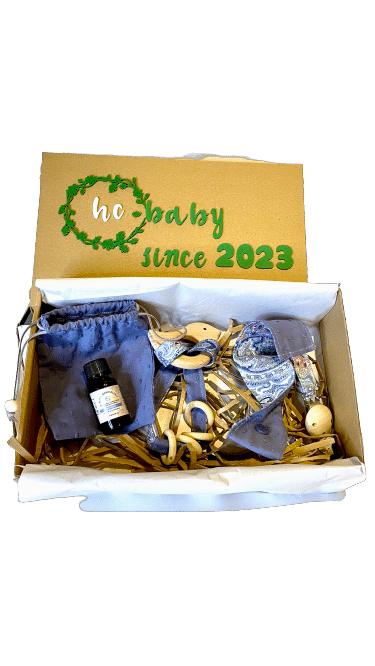 pack caja regalo azul bebe